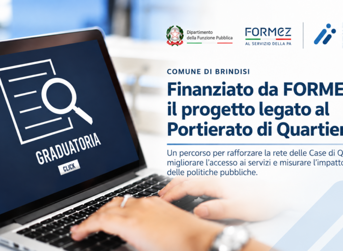 Portierato di Quartiere: finanziamento Formez per il Comune di Brindisi