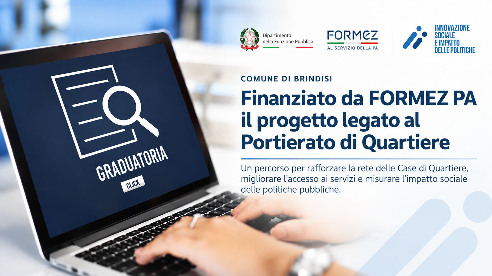 Portierato di Quartiere: finanziamento Formez per il Comune di Brindisi